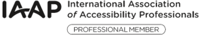 International Association of Accessibility Professionals member logo
